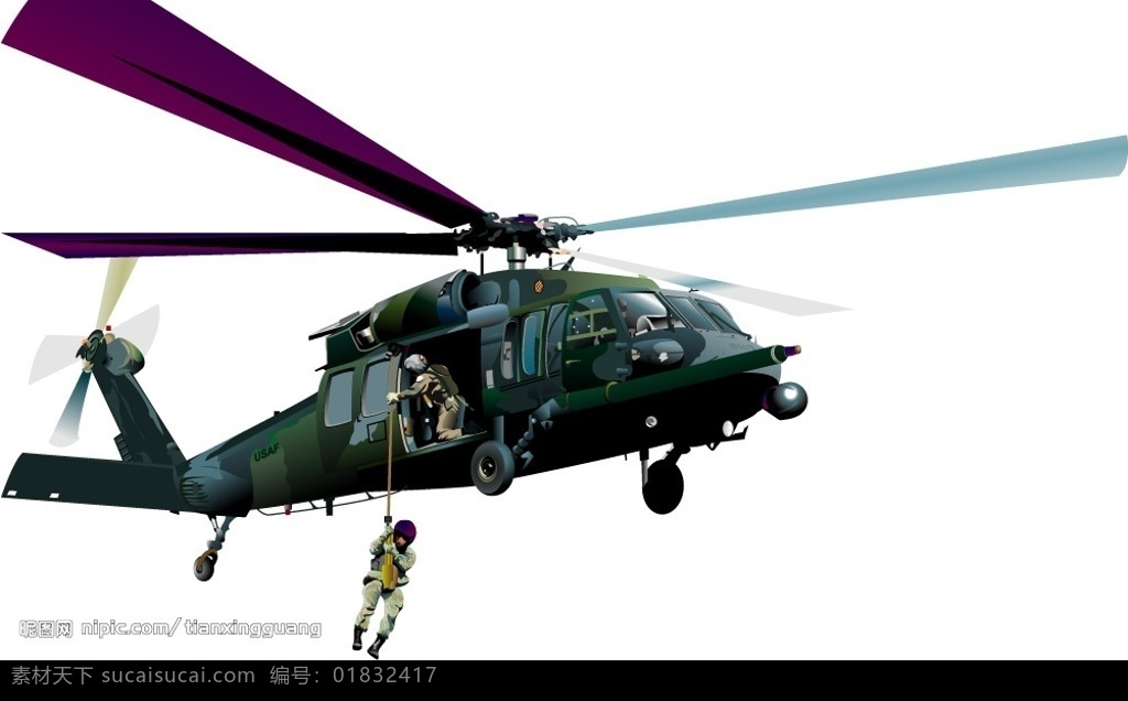 款 精细 军用 直升机 军用飞机 飞机 现代科技 军事武器 我的矢量飞机 矢量图库