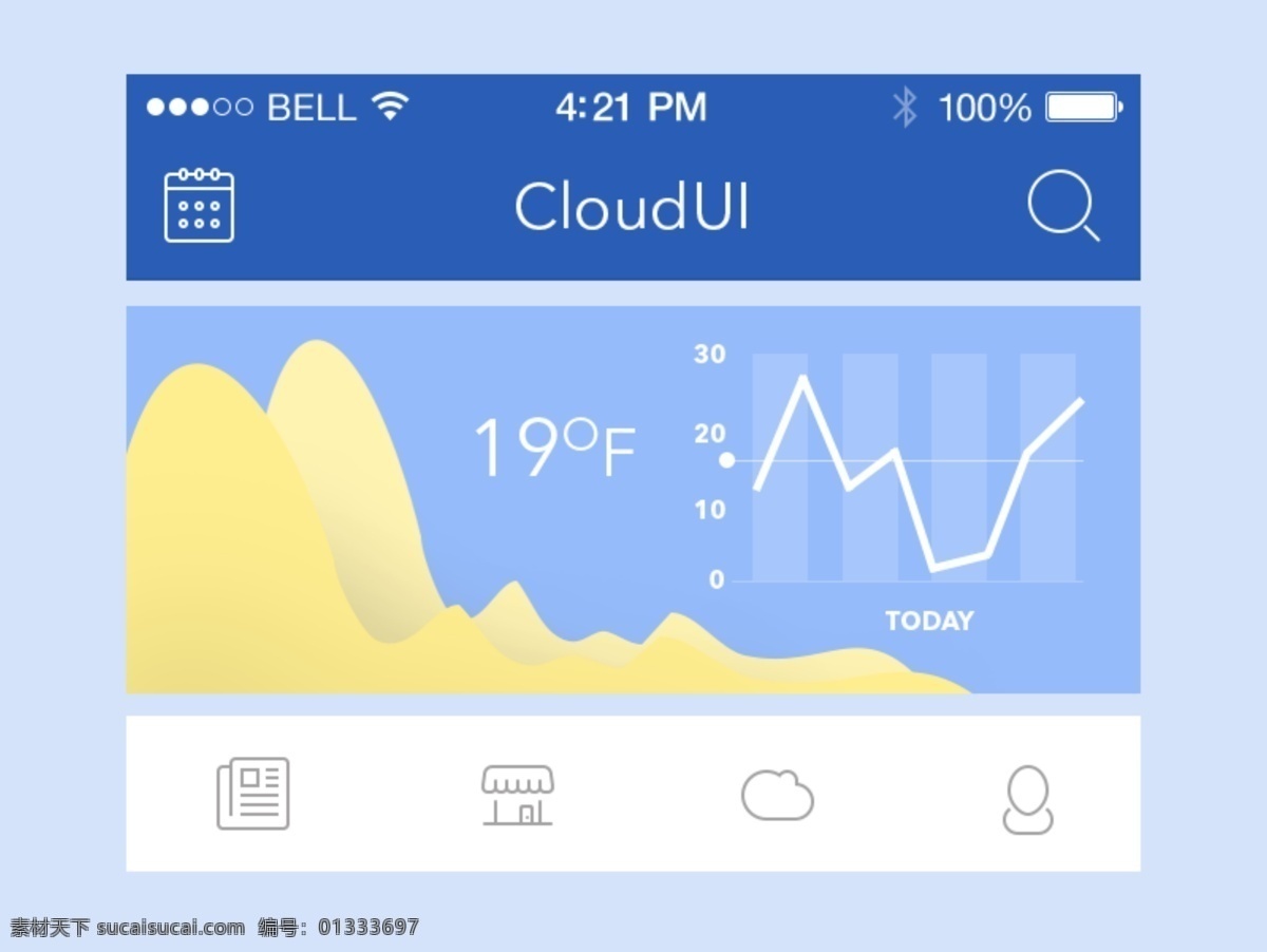 手机 天气预报 界面 平面 温度 app app界面