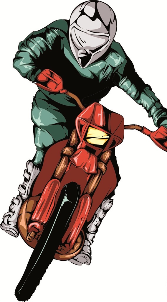 骑摩托车的人 骑摩托 摩托车 骑车人 骑摩托的人 交通工具 卡通素材 人物图库 职业人物