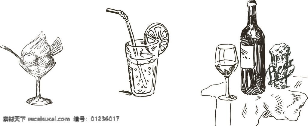 冰淇淋果汁 粉笔画 线条边框 边框矢量图 可爱卡通 冰淇淋 卡通冰淇淋 冰淇淋卡通 酒瓶 酒杯线稿 卡通酒瓶 酒杯 酒杯素材 酒瓶素材 葡萄酒 卡通素材
