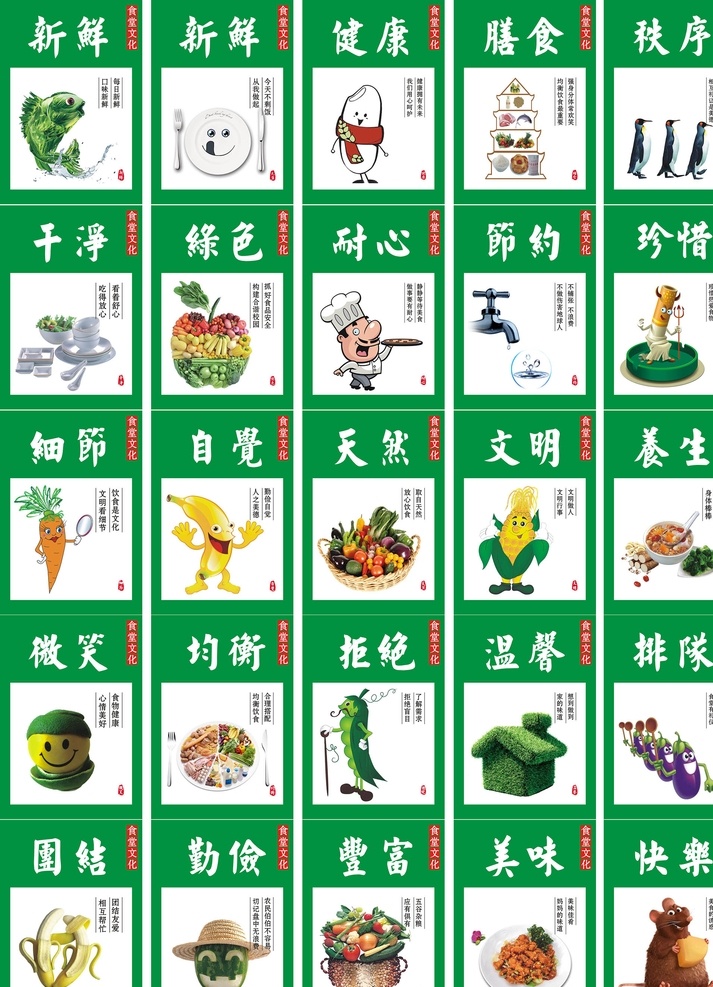 食堂文化 食堂展板 校园文化 餐厅 食堂 饭堂 饭店 卫生 公司文化 展板模板