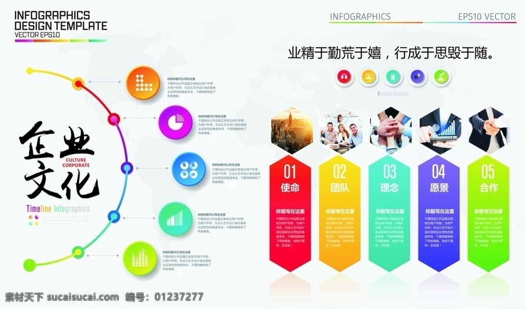 企业文化 使命 团队 理念 愿景 合作 室内广告设计