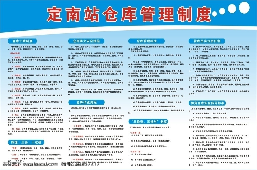 仓库制度牌 蓝色制度牌 蓝色背景 蓝色底图 制度牌 仓库管理