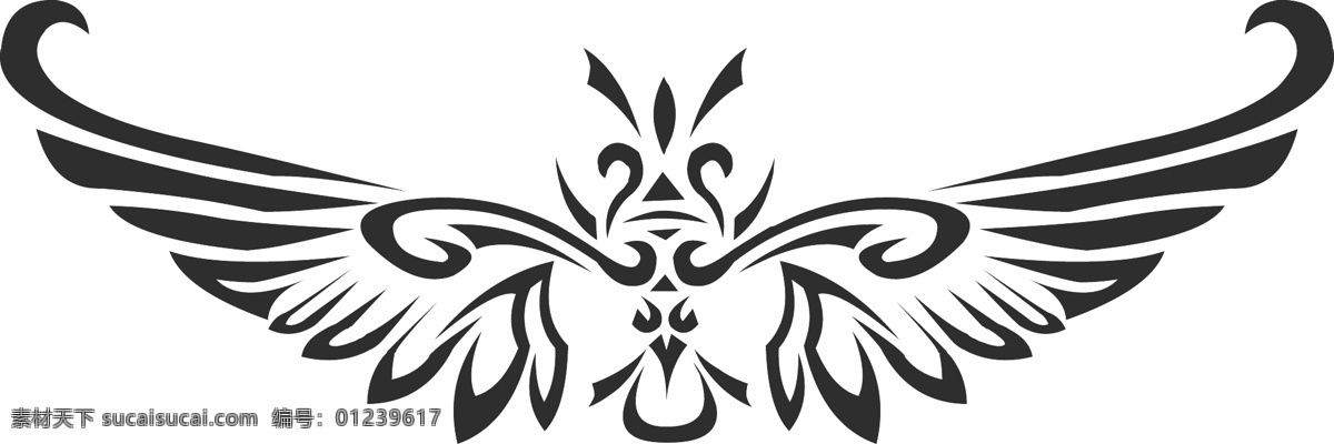 手绘 图腾 装饰 翅膀 图案 翅膀图腾 手绘翅膀 翅膀图案