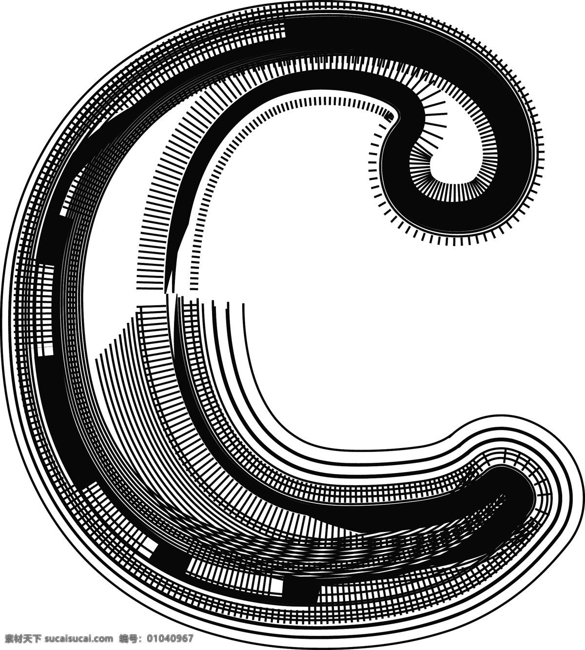 字体 说明 字母 c 矢量图 其他矢量图