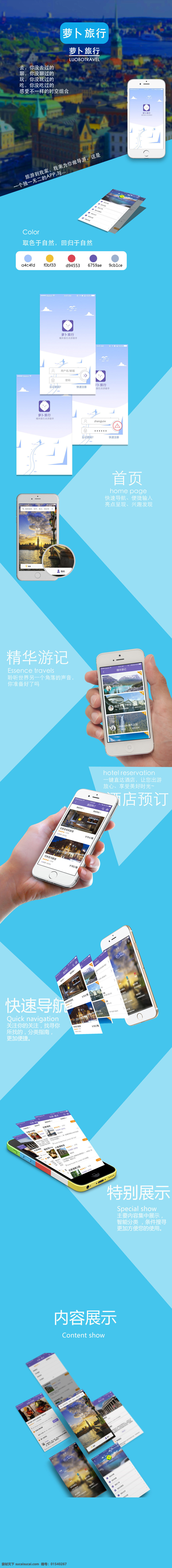 luoboluxing 旅行 手机app app 界面 ui设计 原型图