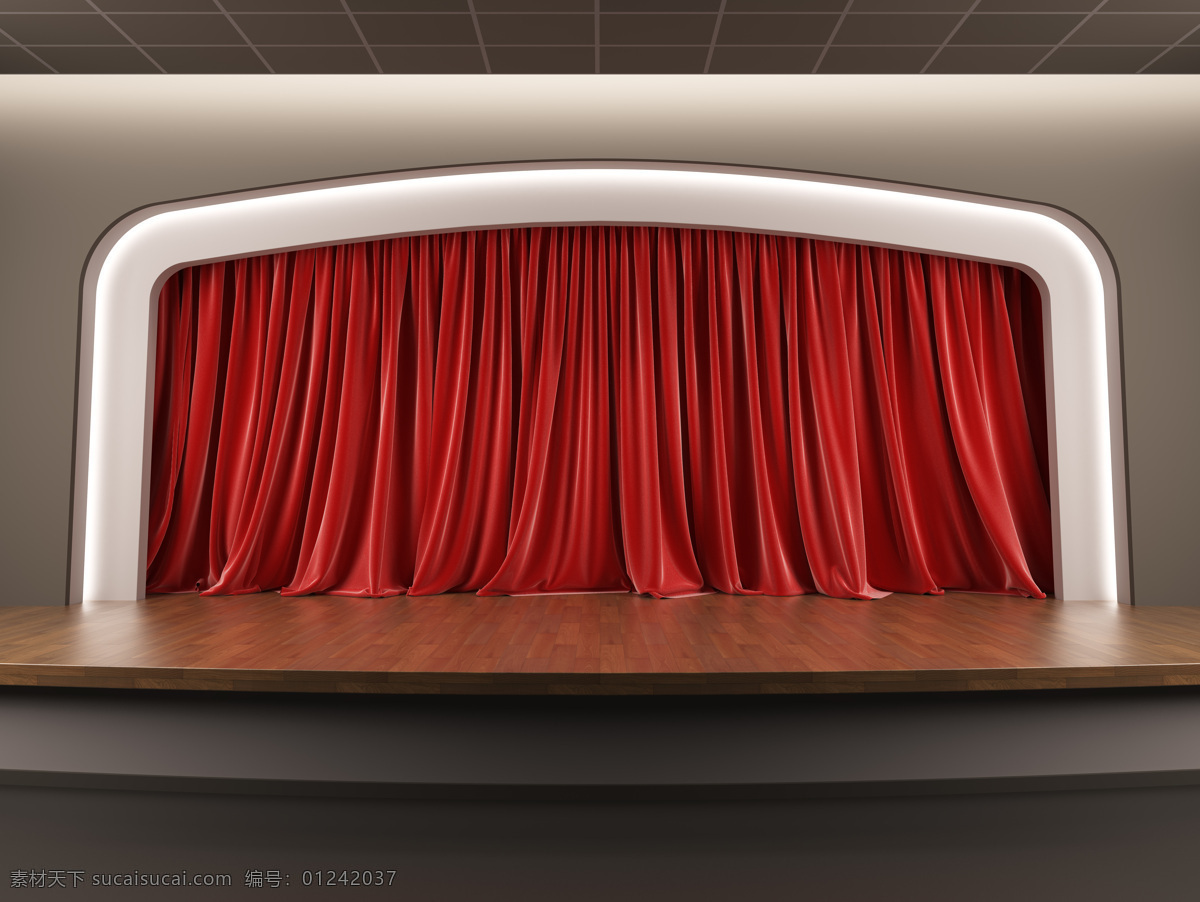 舞台 红 幕布 舞台设计 舞台幕布 红色幕布 帷幕 其他类别 生活百科
