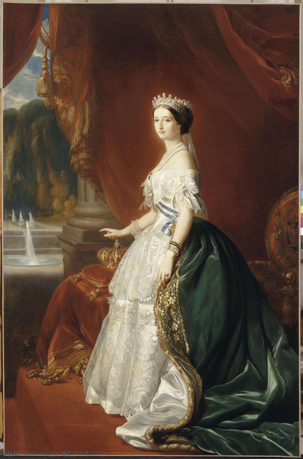 弗朗茨 萨维尔 温特 哈特 作品 德国画家 法兰西第三 共和国 欧仁妮皇后 拿破仑三世 之妻 19世纪油画 油画 文化艺术 绘画书法