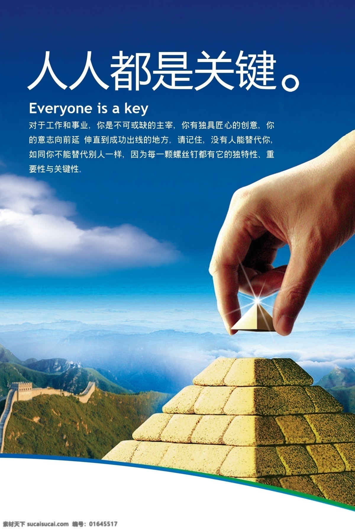 人人都是关键 金字塔 挑战 企业文化 时代 荣誉团队 团队合作 展望 卓越 决策 企业登山 展板管理 冒险 理念 品质企业 宣传 历程 标语企业 企业标语 品质 管理服务 引领企业 使命 企业使命 用心服务 辉煌历程 纵观天下 决策天下