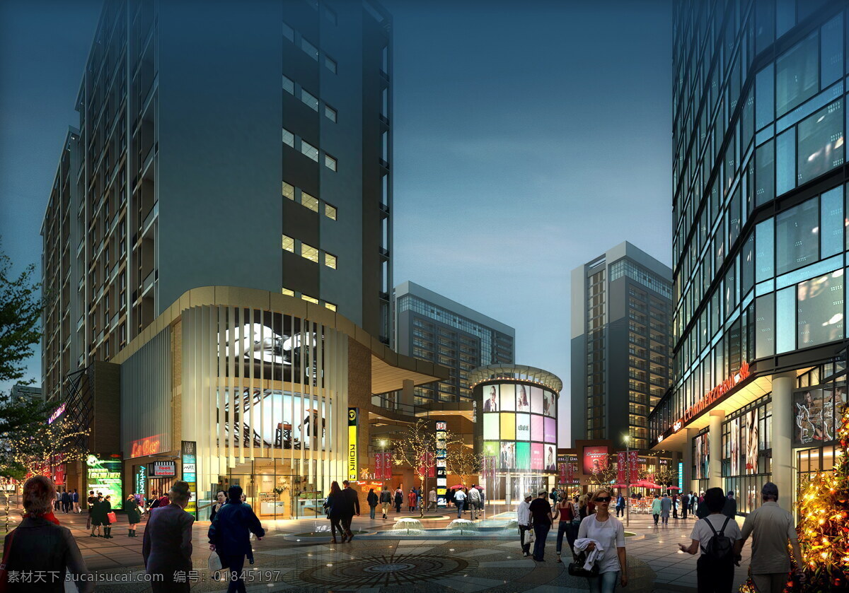 商业 广场 3d设计 商业广场 商业综合体 现代建筑 大型商业 底商 商业氛围 3d模型素材 其他3d模型