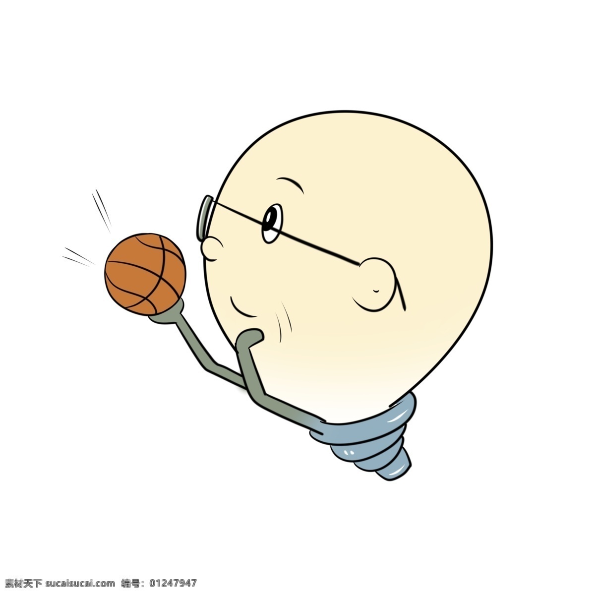 篮球 体育运动 插图 体育 卡通人物 打篮球运动 篮球插图 篮球运动 戴眼镜的人