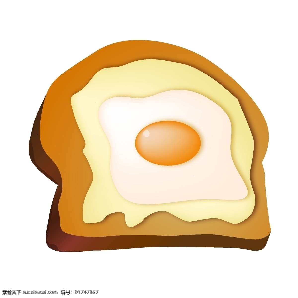 卡通 吐司 面包 插画 美味的面包 吐司面包 美味的煎蛋 食物 卡通食物插画 黄色的黄油 美味