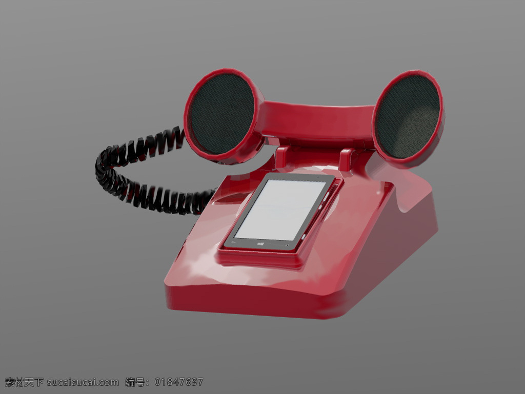 诺基亚 lumia 旧 电话 工业设计 3d模型素材 建筑模型