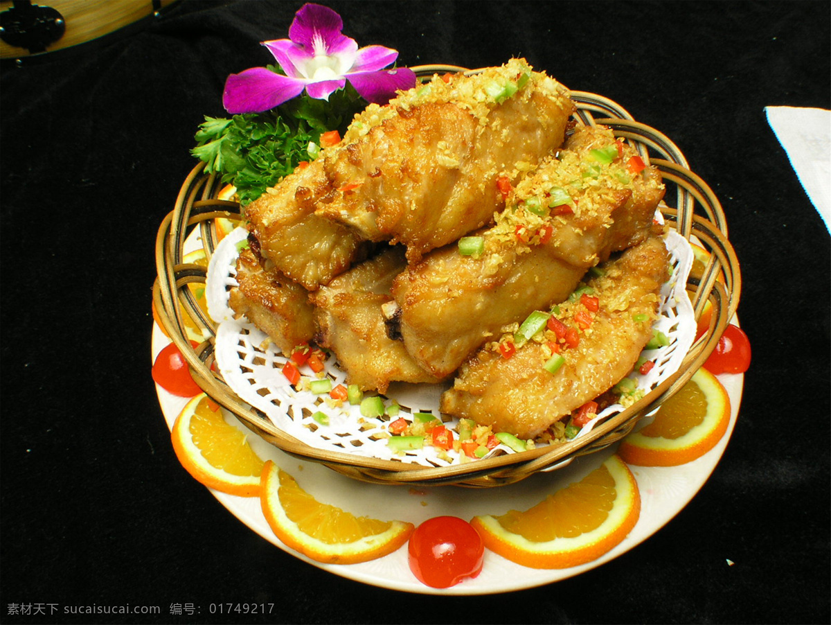 金牌蒜香骨 美食 传统美食 餐饮美食 高清菜谱用图