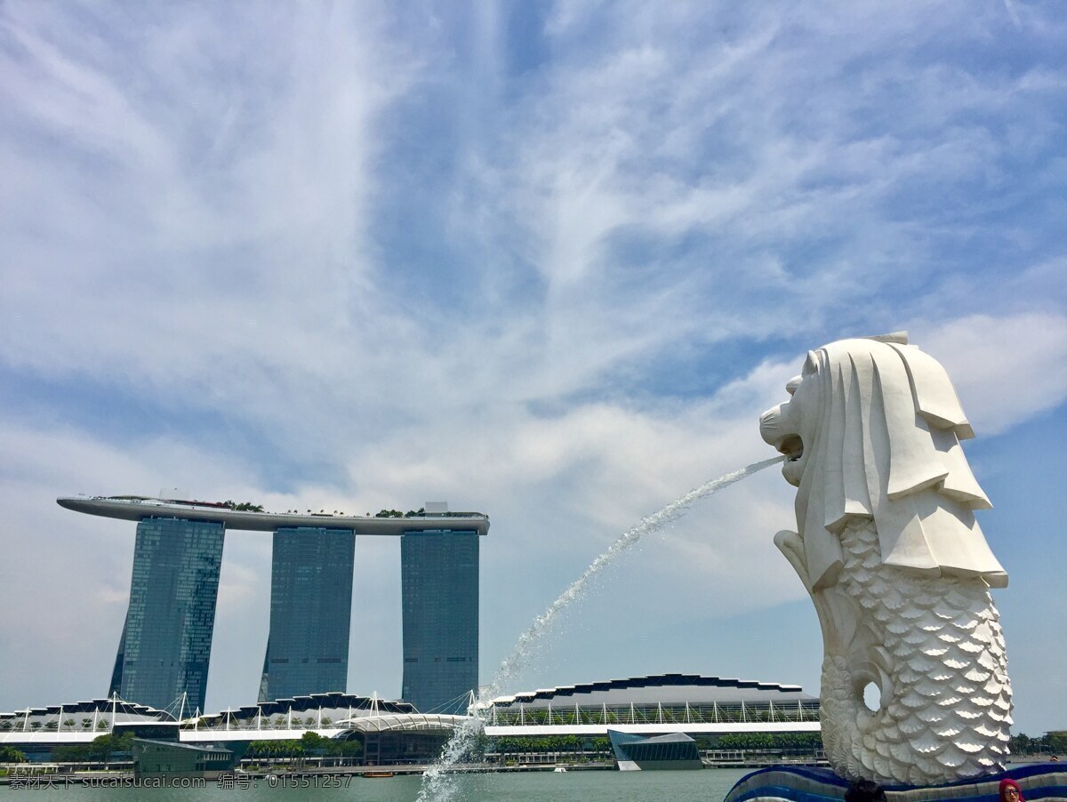 新加坡滨海湾 新加坡 singapore 滨海湾 狮城 金沙酒店 建筑园林 雕塑