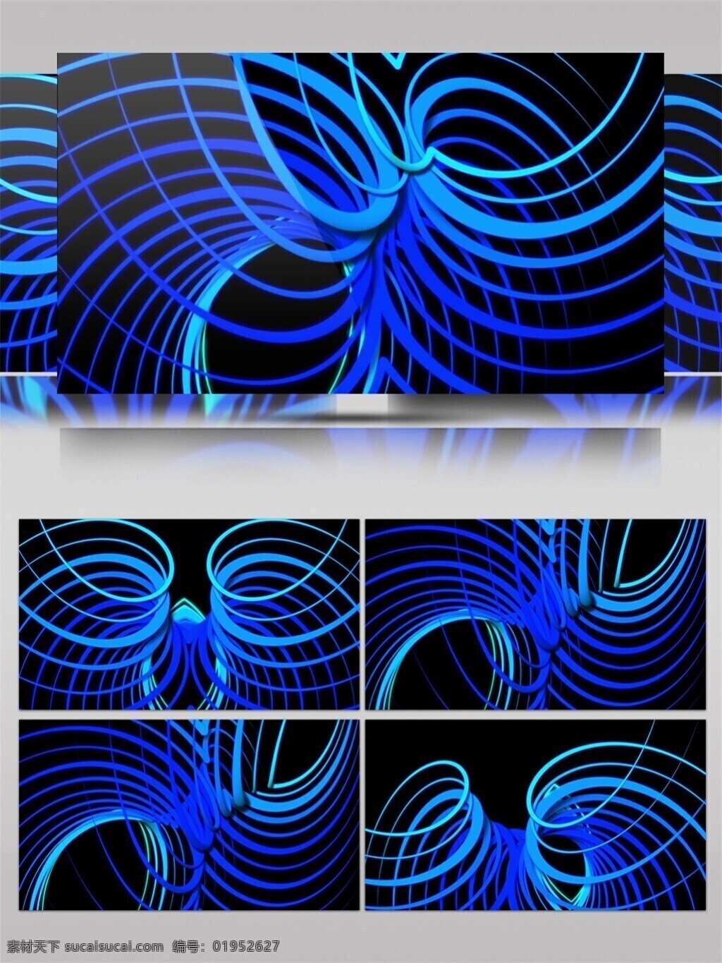 蓝色 波形 图 科技 视频 波形图 光效 视频素材 动态视频素材