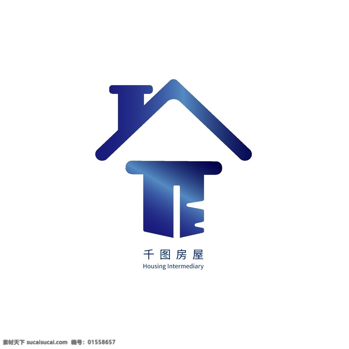 简约房地产房屋中介logo素材图片下载-素材编号01558657-素材天下图库
