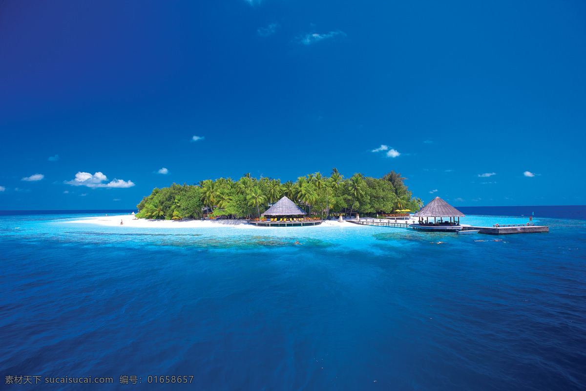 马尔代夫 伊 瑚 鲁岛 全景 伊瑚鲁 度假村 鸟瞰 旅游摄影 国外旅游