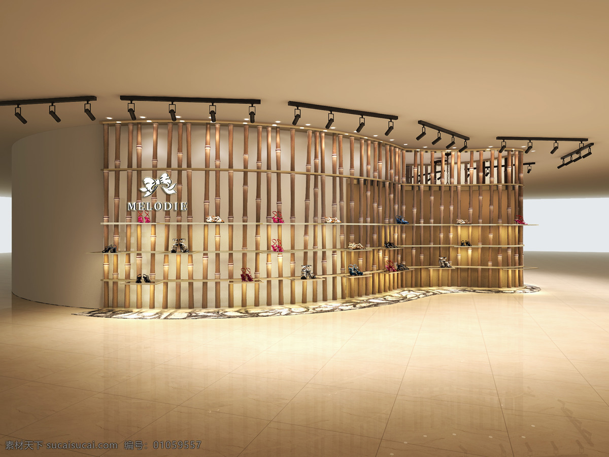 麦露迪 鞋店 女鞋 fashion shoes 休闲时尚 商场店面 3d设计 3d作品