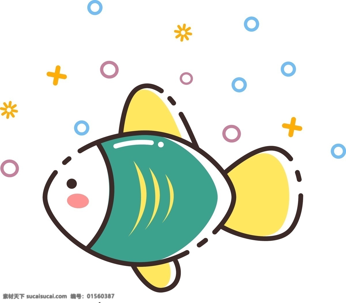mbe 图标 创意 小 鱼类 动物 矢量 商用 卡通鱼图案 海鱼 彩色的鱼 绿色 黄色 mbe图案 小鱼 简约小鱼 扁平 图案 风 清新 鱼 印花 可爱萌鱼