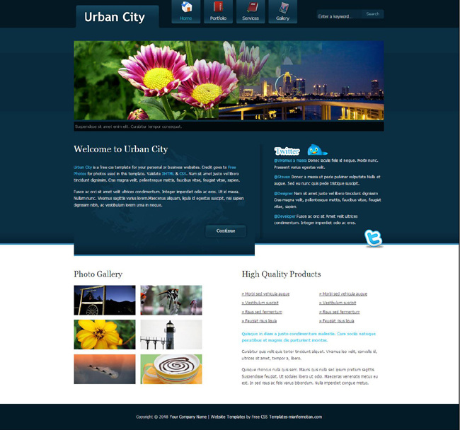 城市 夜景 divcss 网页 景色 模板 网页模板 夜晚 景象 网页素材