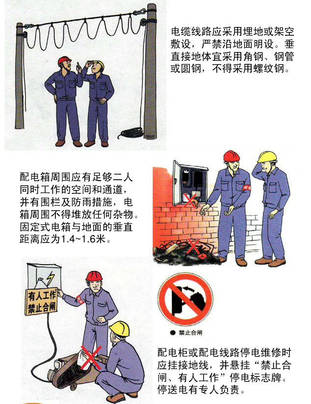 工程安全漫画 广告 平面设计 海报 工程安全作业