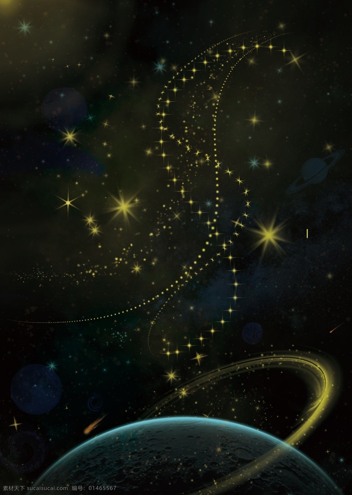 星空 银河 太空 宇宙 星球 动漫 动漫动画 风景漫画
