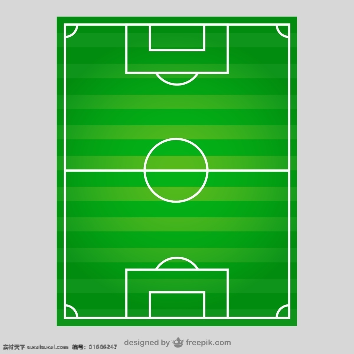 创意 足球场 俯视图 矢量 球门 球门线 边线 半场 罚球区 角球弧 足球 体育 插画 背景 海报 画册 体育运动 文化艺术