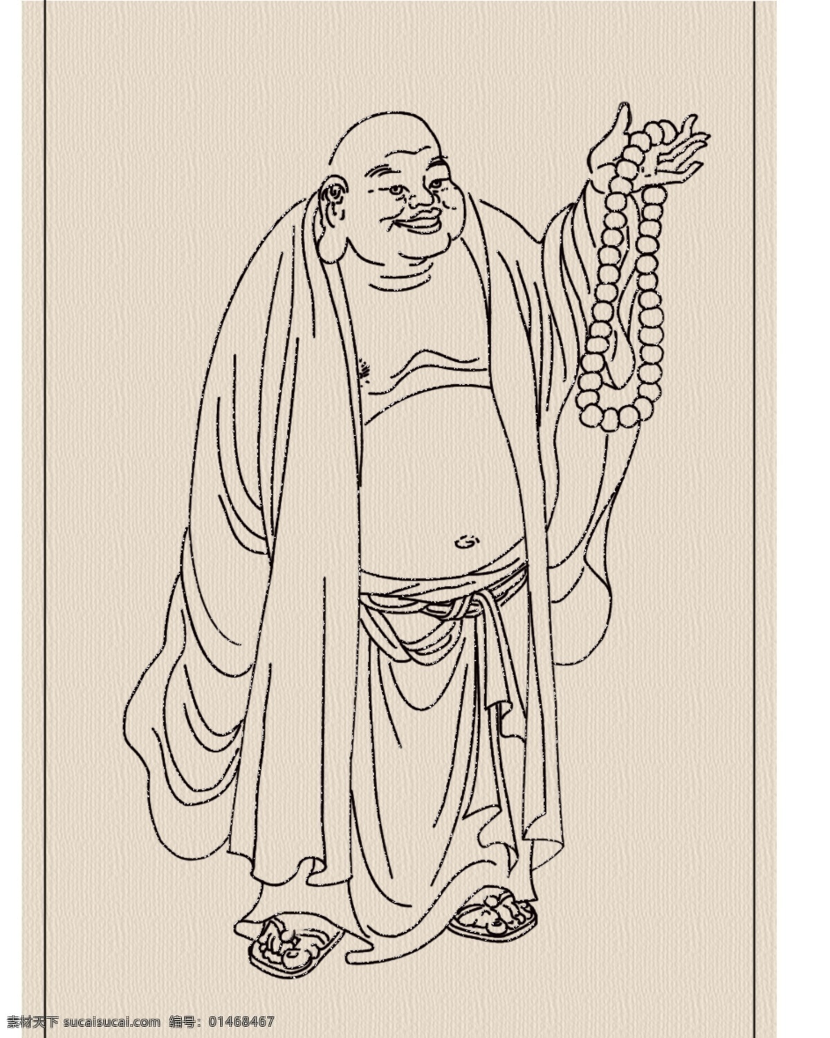 国画 cg 佛像 国画源文件 中国风 水墨 风格 品墨堂 墨水 源文件 分层素材 工笔 画 和尚 罗汉 弥勒佛 佛珠 佛 分层