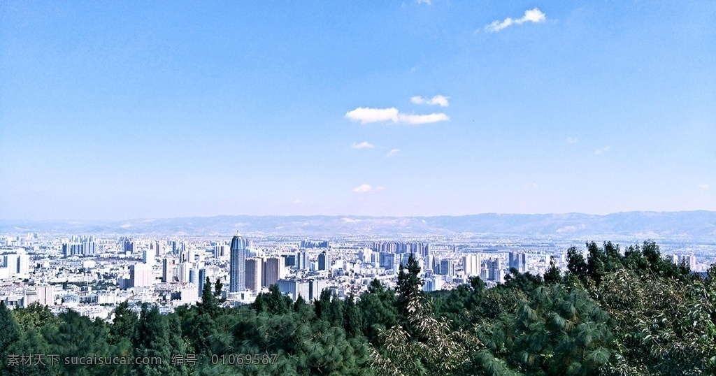 曲靖全景 曲靖俯瞰图 寥廓山 雄业大厦 旅游摄影 国内旅游