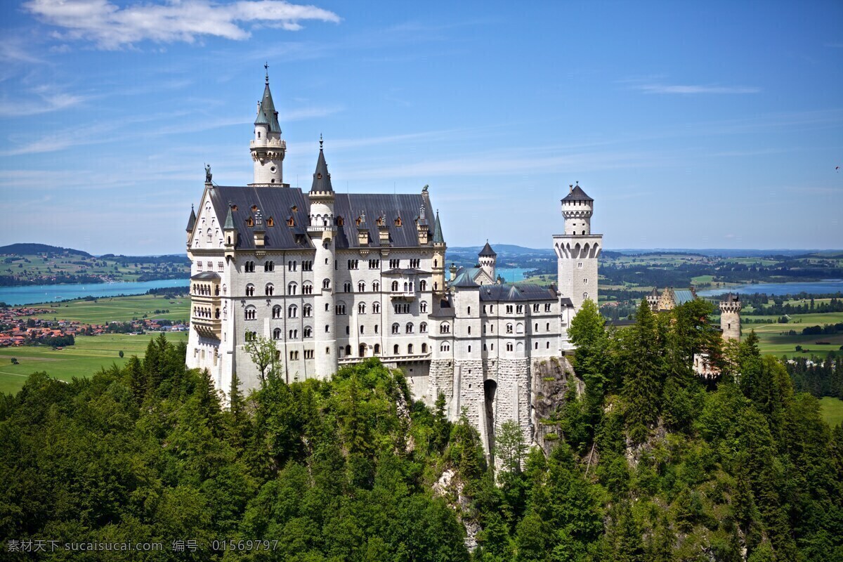 新天鹅堡 城堡 结构 欧洲 巴伐利亚