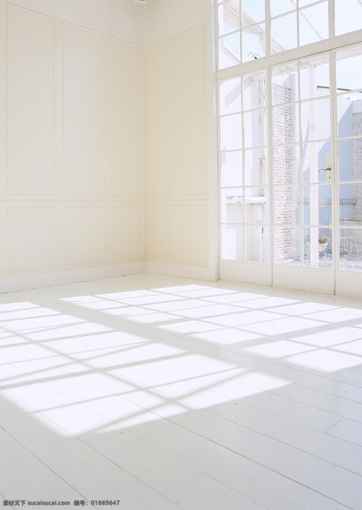 光线下的房屋 自然光 白色室内 摄影背景 白色窗纱 影楼背景 室内景观 室内摄影 建筑园林