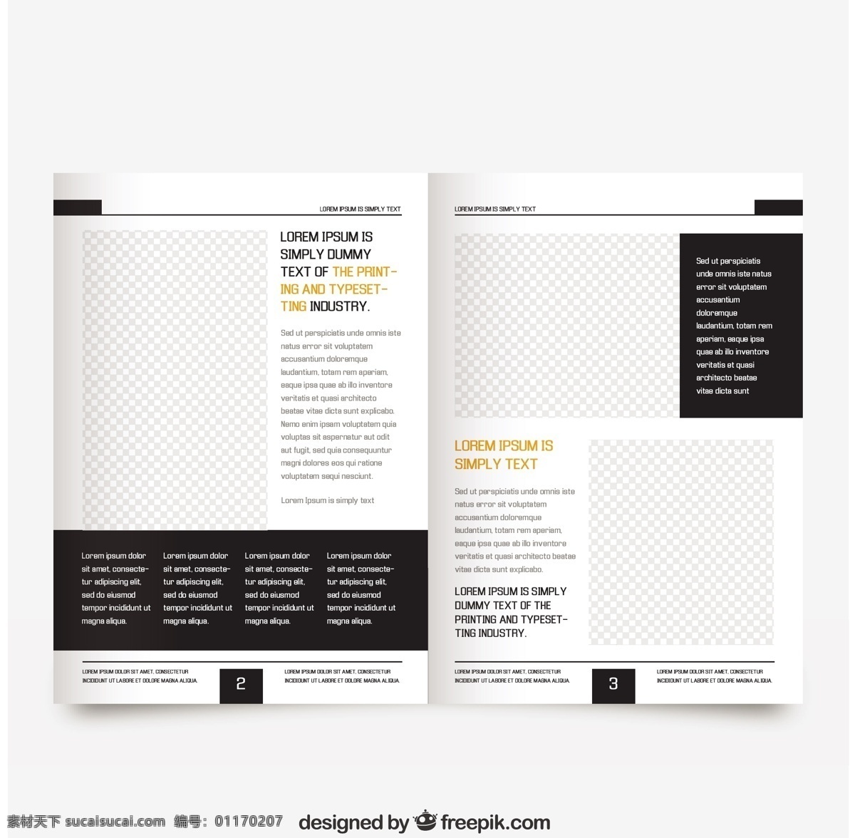 带有 黑色 部分 白色 杂志 模板 小册子 业务 传单 小册子设计 模型 数据 信息 传单模板 文具 杂志模板 配件 模拟