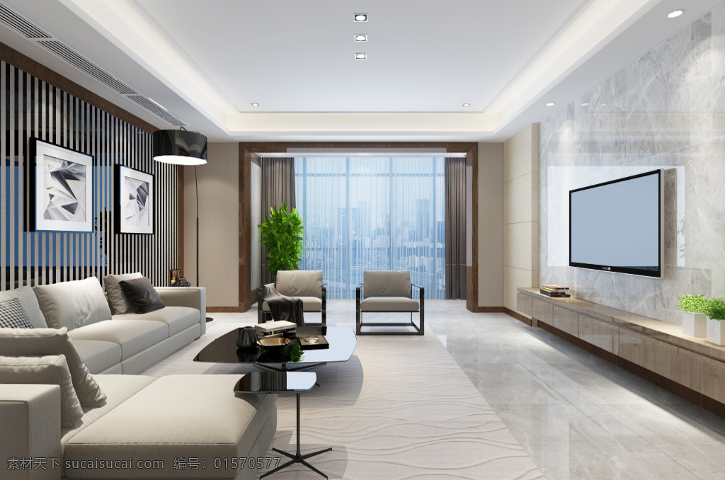 现代 时尚 简约 客厅 效果图 温馨 3d