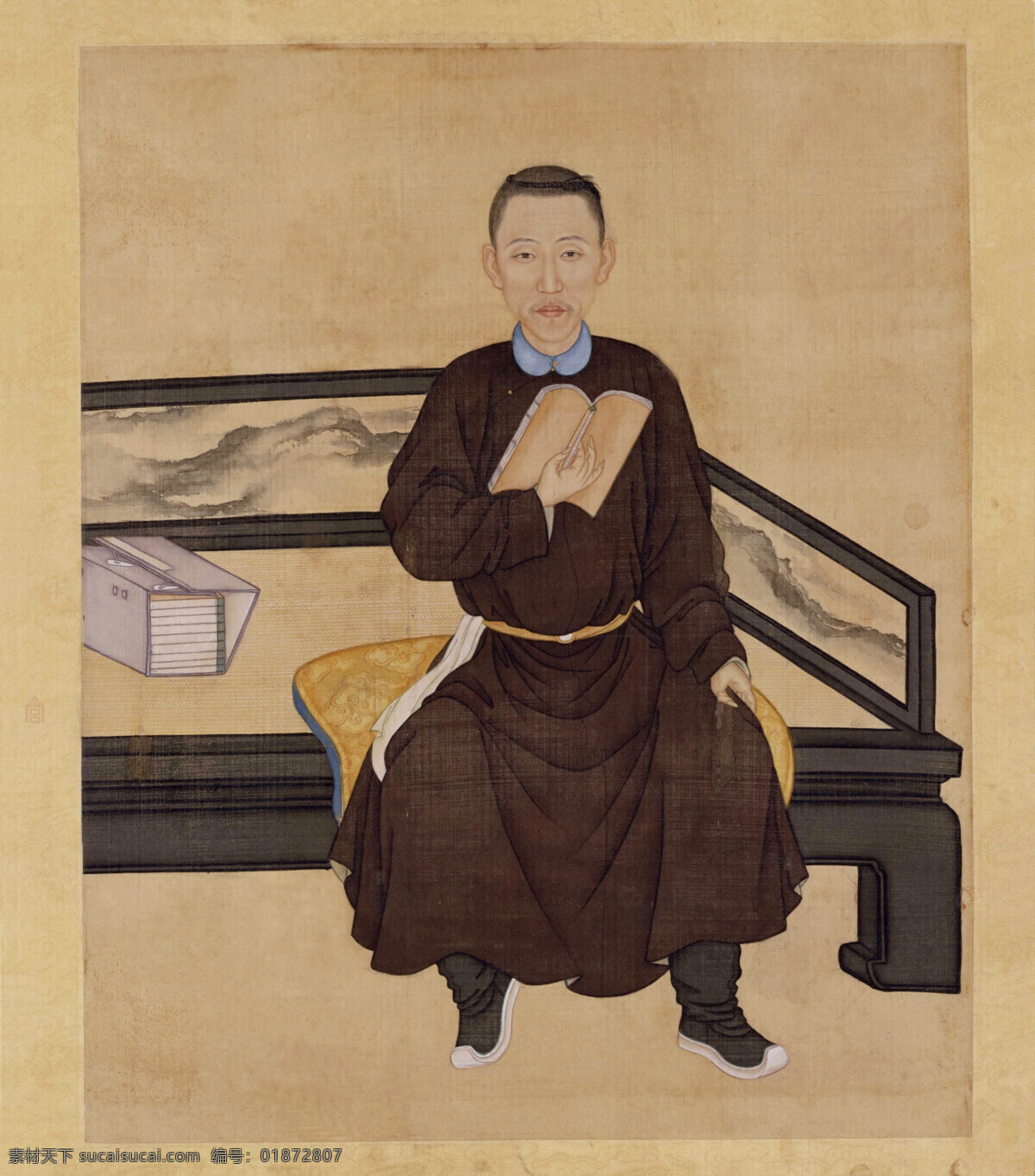 胤禛读书像 爱新觉罗 胤禛 清朝 清代 世宗 雍正 书籍 床榻 布垫 古典 国画 工笔 皇帝 皇室 皇宫 皇冠 龙纹 龙袍 地毯 龙椅 龙 龙雕 浮雕 镂空 木雕 雕刻 玲珑 剔透 紫禁城 故宫 背景 高清 大图 艺术 传统文化 皇后 绘画书法 文化艺术