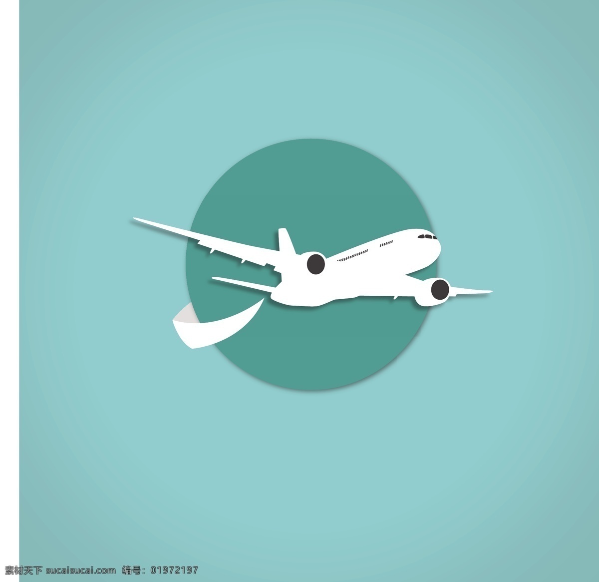 飞机 图标 logo 模板 圆形 抽象 航空 logo模板