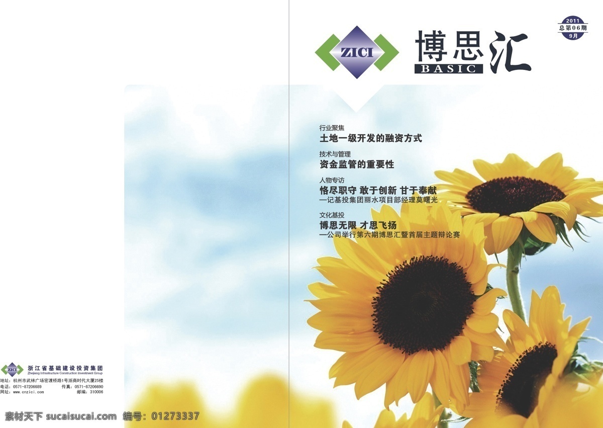 封面封底设计 蓝天 向日葵 汇集 向阳 矢量