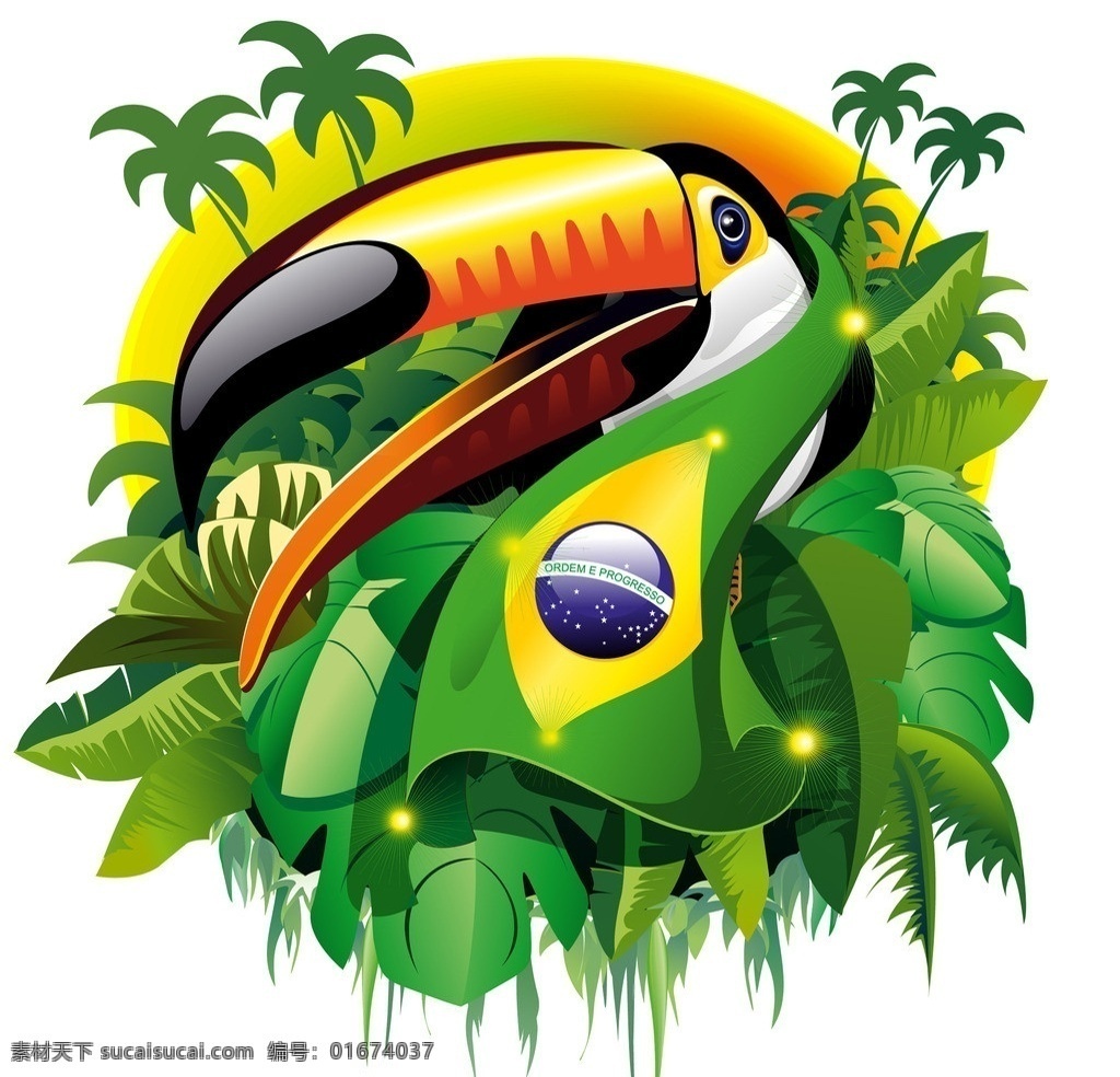 2014 巴西 世界杯 巴西国旗 吉祥物 绿色 足球比赛 足球背景 巴西世界杯 足球素材 足球运动 奥运会 手绘 矢量 体育运动 文化艺术