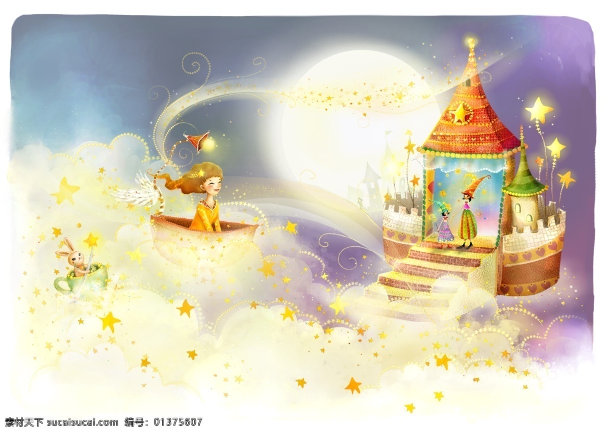 韩国 梦幻 唯美 插画 全套 位梦啦寤