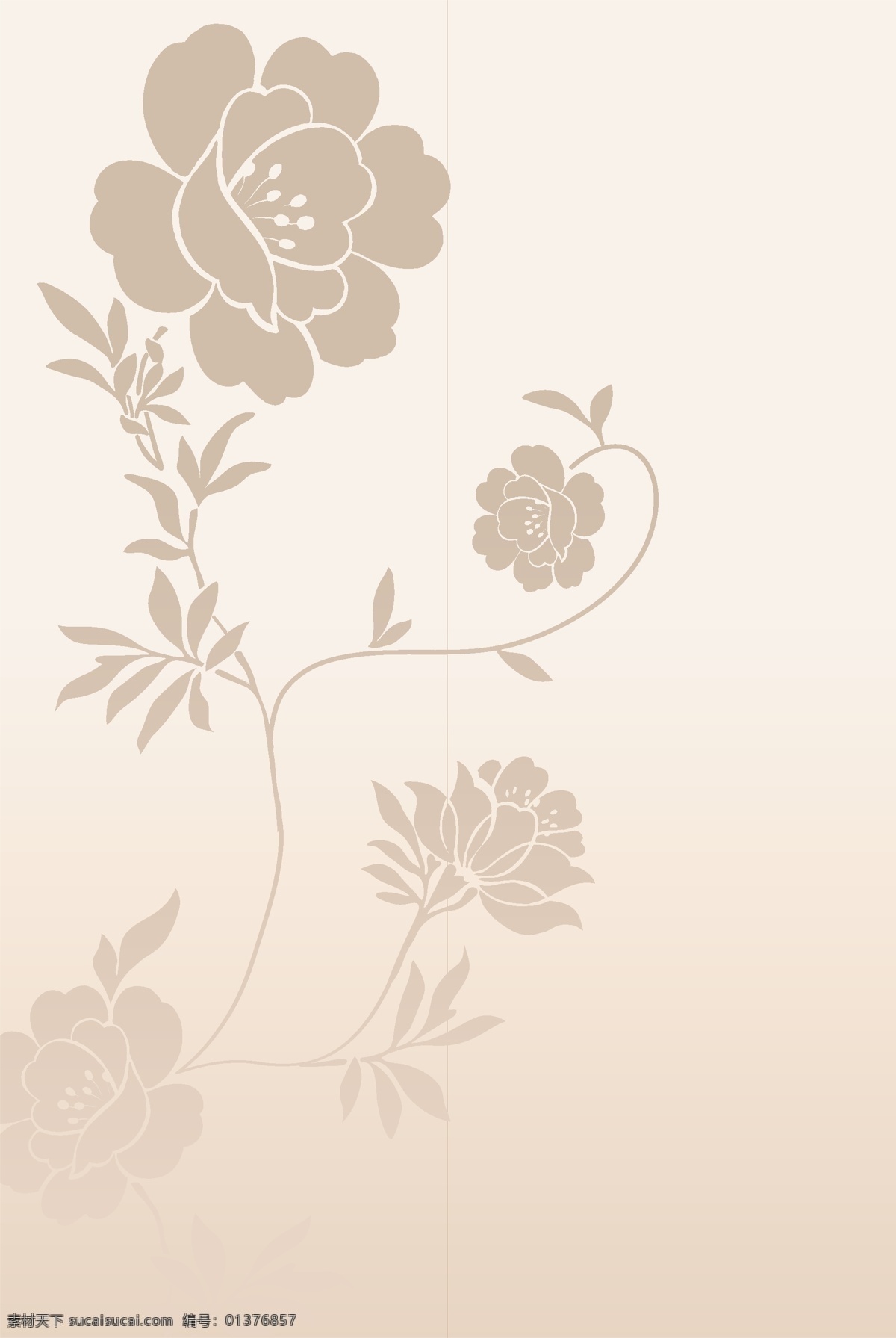 精选 花朵 背景 花纹 玫瑰花 模板 设计稿 素材元素 藤蔓 叶子 源文件 矢量图