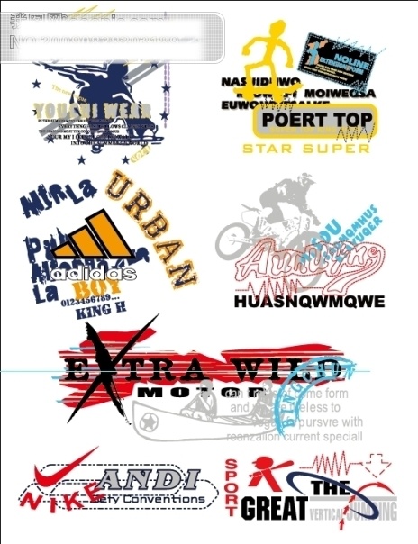 运动 品牌 logo adidas kappa nike 企业 标识 标记 矢量图 商标 全套 服装矢量印图 puma reebok lining 商标设计 矢量 图标 标志 其他矢量图