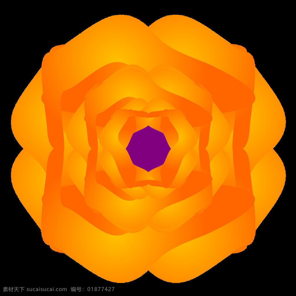 橙花免费下载 橙 花 插画集