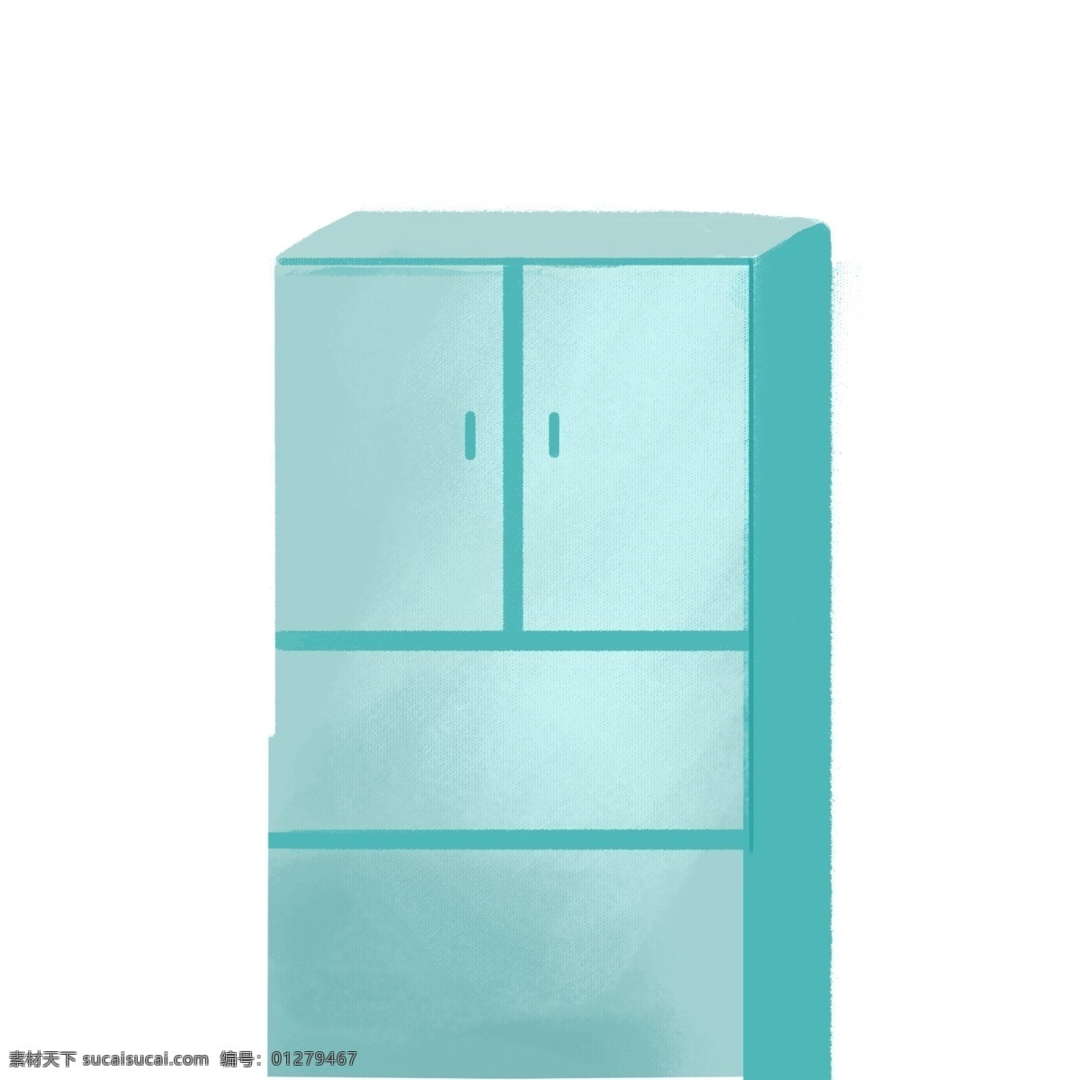 浅蓝色 柜子 图案 家居 柜子图案 家具 设计元素 手绘元素 psd元素 免抠元素