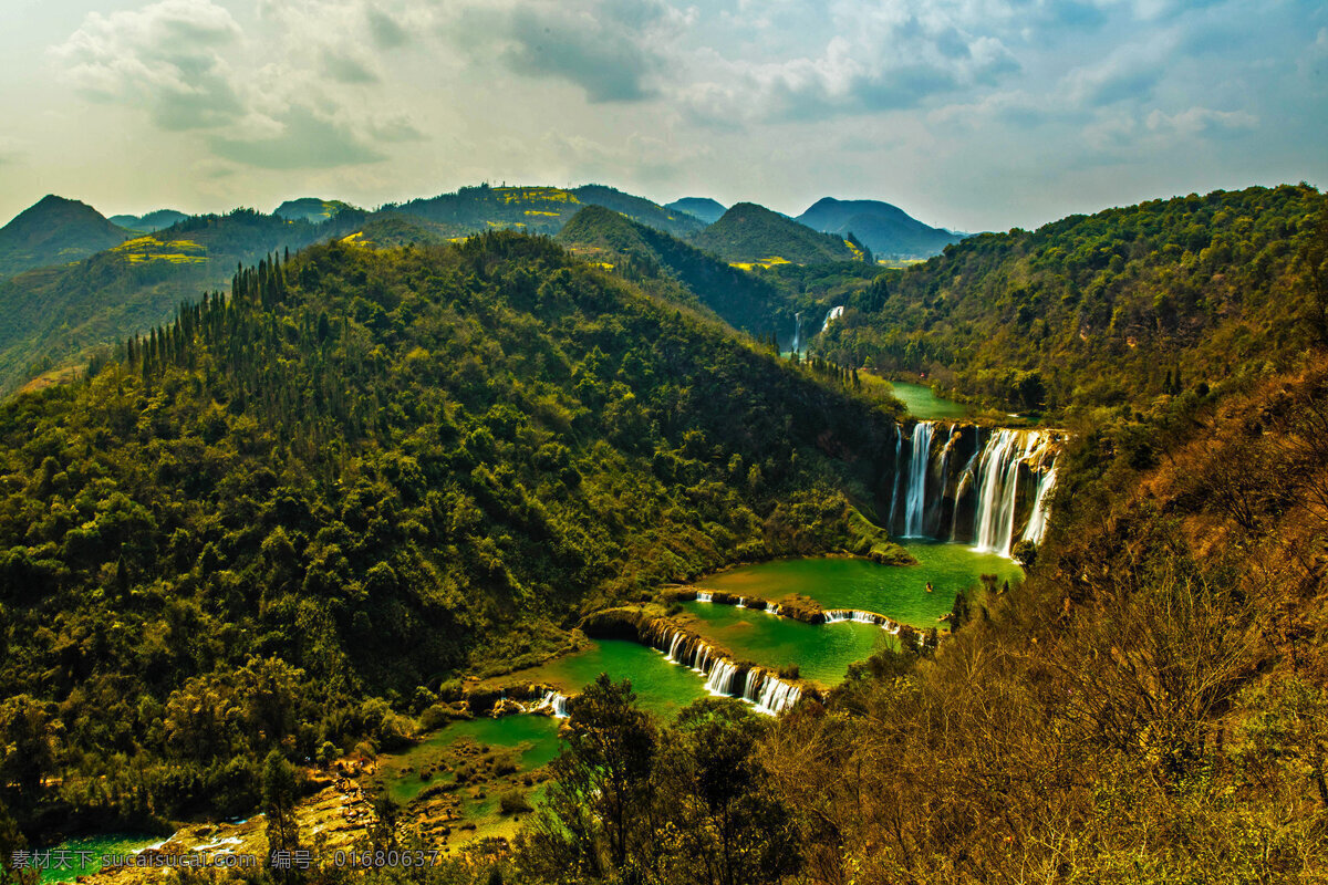 云南 九龙 瀑布 风景