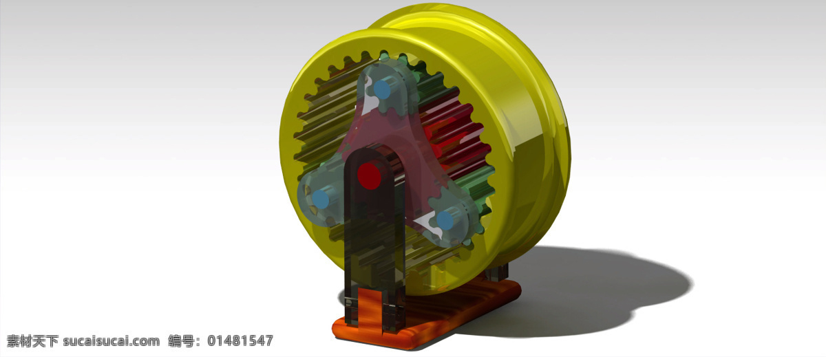 周转 轮 系 齿轮 火车 行星齿轮 3d模型素材 其他3d模型
