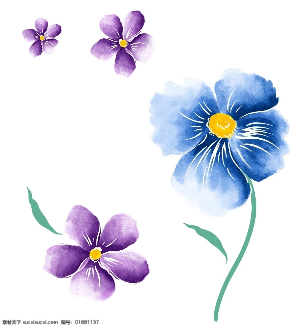 手绘 花卉 层状 材料 psd1 facebook 标志 花 看到 画的花