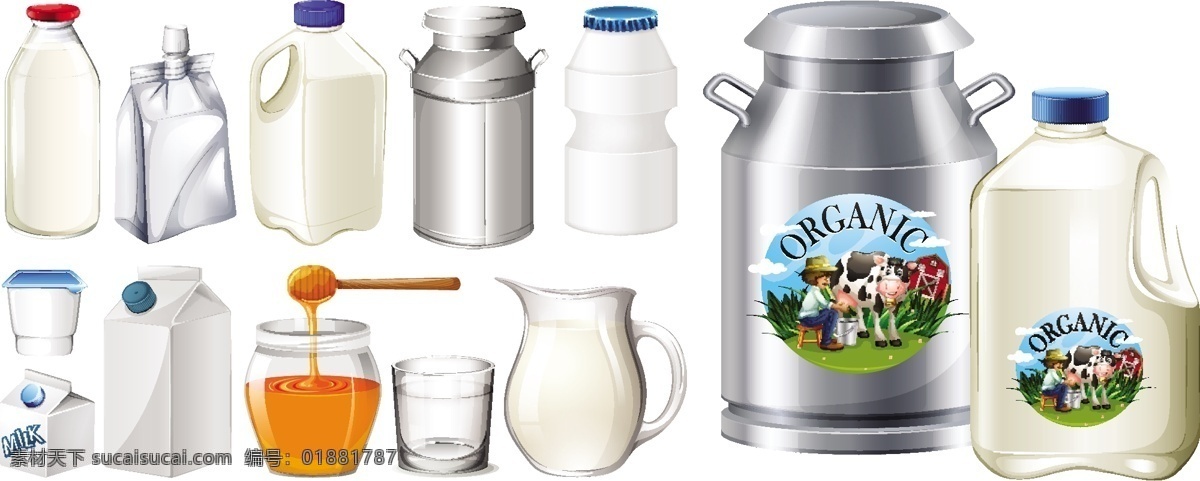 集 牛奶 产品 说明 集装箱 采购产品食品 艺术 瓶子 图画 插图