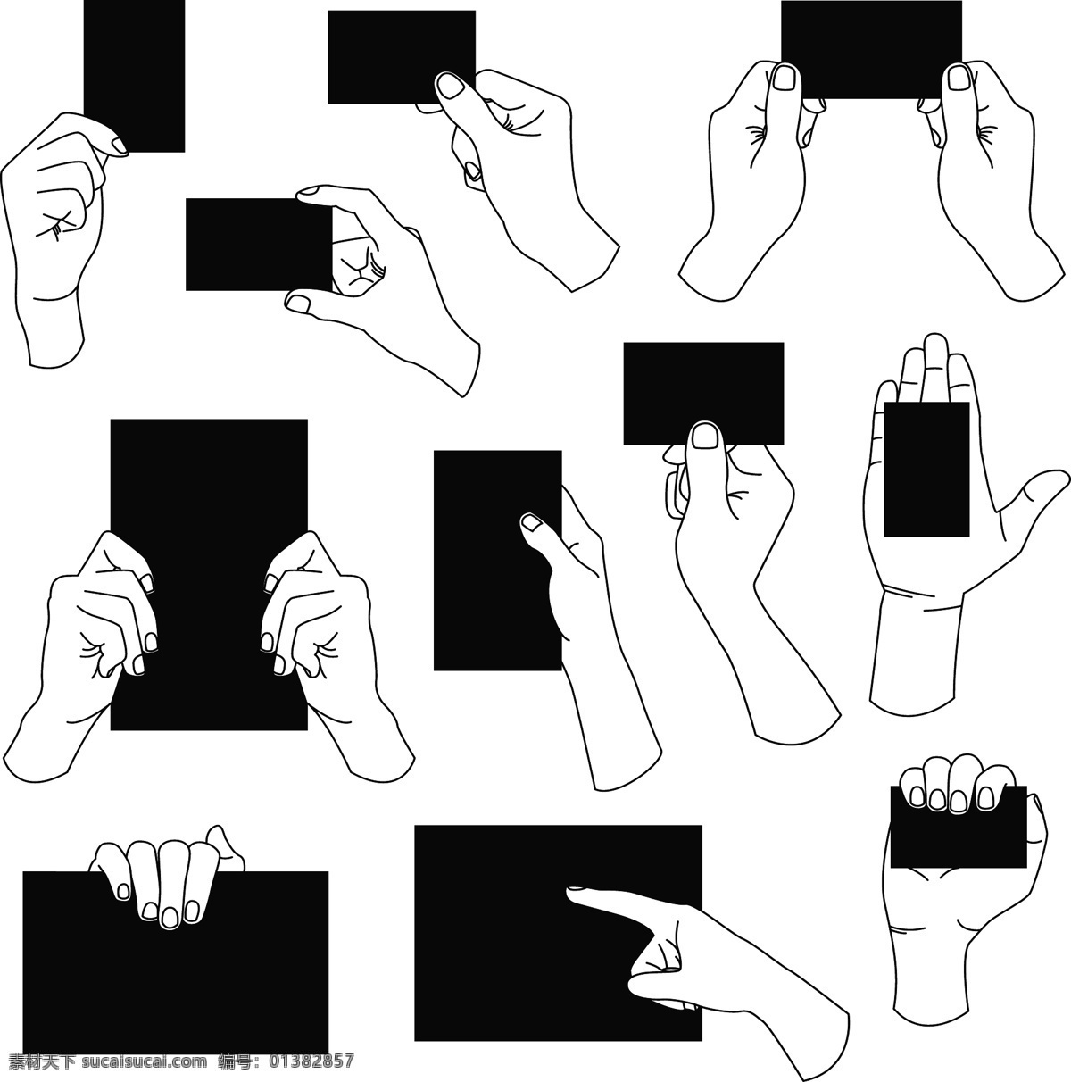 手势 矢量 材料 矢量素材 手型 手指 棕榈 矢量图 其他矢量图