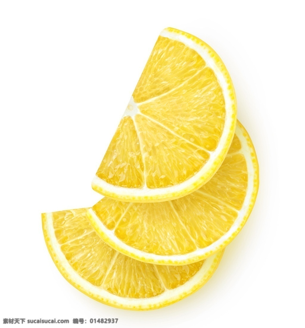 高清 柠檬 片 柠檬片 黄色 水果 切片 生物世界