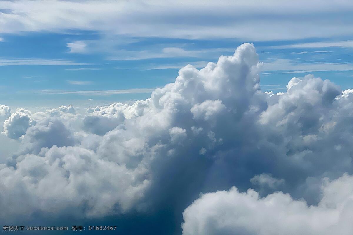 飞机 上 拍 云 天空 蓝天 白云 自然景观